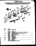 Diagram for 01 - 8 Cube Compact Ice Maker Parts Lists