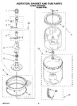 Diagram for 10 - Agitator, Basket And Tub Parts