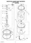 Diagram for 10 - Agitator, Basket And Tub Parts