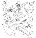 Diagram for 3 - Dryer-motor, Blower & Belt