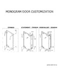 Diagram for Monogram Door Customization