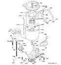 Diagram for 5 - Washer Tub, Hoses & Motor