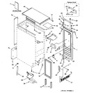 Diagram for 1 - Cabinet Liner & Door Parts