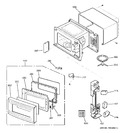 Diagram for 2 - Oven, Door & Latch Board Parts