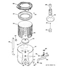 Diagram for 3 - Tub, Basket & Agitator