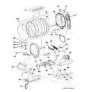 Diagram for 4 - Drum, Blower & Motor Assembly